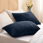 BEDELITE Flannel Pillow Cases Queen Size Set of 2, Super Soft Fleece Pillowcases - Image 2