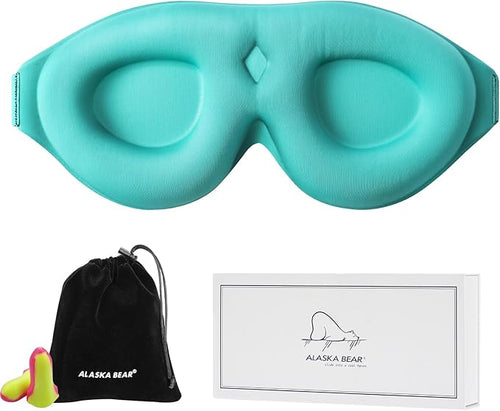 ALASKA BEAR 100% Blackout Sleep Mask by ALASKABEAR