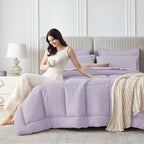 Sasttie Twin Comforter Set, 5 Pieces Bed in a Bag Twin, Complete Bedding Set - Image 9