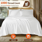LBRO2M 1000 Thread Count 100% Egyptian Cotton Sheets Set 6 Piece Sets Full Size - Image 2
