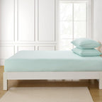 Twin Fitted Sheet Only with Full Elastic & Built in Corner Sheet Straps to - Image 4