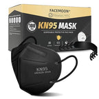 KN95 Face Masks Black Adults by FACEMOON