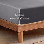 SONORO KATE 100% French Linen Fitted Sheet - Image 4