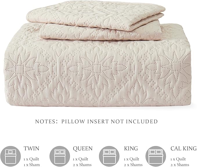 Exclusivo Mezcla King Quilt Bedding Set, Lightweight Soft Bedspreads Coverlets - Image 6