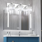 Aipsun Vanity Light Fixtures Crystal Bathroom Lighting Fixtures Chrome Vanity - Image 2