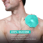 iTokGoK® Premium Silver-Infused 2-in-1 Silicone Body Scrubber, Double-Sided - Image 2