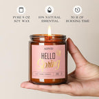 AOOVOO Hello Spring Candles - 9 oz Lilac Scented Candles - Image 4