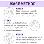 1 PCS Shower Cap, Double Layer & Adjustable Bathing Cap - Image 7