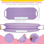 4 Pack Exfoliating Washcloth Back Scrubber Set, 2 Exfoliating Body Scrubber - Image 2