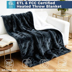 Electric Heated Blanket, Soft Flannel Fabric Heating Blanket Features 5-Level - Image 6