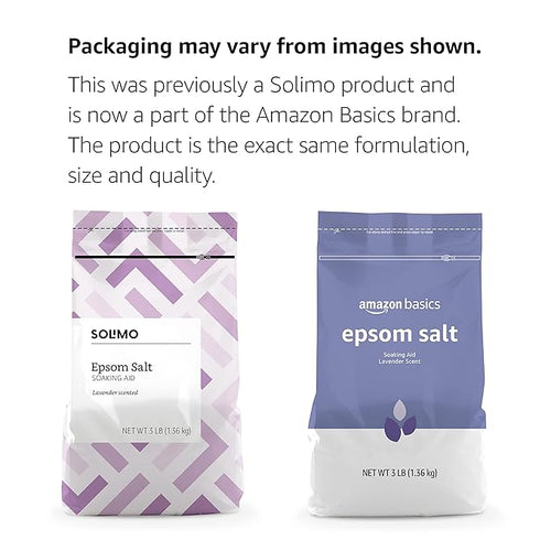 Amazon Basics Epsom Salt Soaking Aid, Lavender Scented, Relax & Relief - Image 2