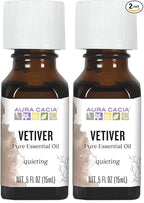 Aura Cacia Pure Vetiver Essential Oil | 0.5 fl. oz. | Vetiveria zizanioides by AuraCacia