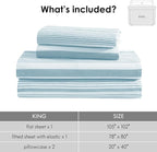 ClevaHome Classic Stripe Sheet Set - Image 5