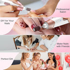 Professional Electric Nail Drill 2000mAH Portable Cordless Electric Nail File - Image 5
