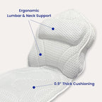 Bath Pillows for Tub Full Body, Large Mesh tub Pillow for Bathtub for Head - Image 3