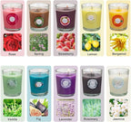 YOROXRG Scented Candles, Strawberry, Aromatherapy Candles, Soy Wax Glass Jar - Image 2