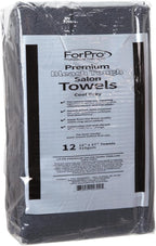 ForPro Premium Bleach Tough Salon Towels, Cool Grey, 100% Cotton, Bleach-Proof - Image 4