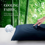 WishSmile Cooling King Pillowcases Set of 2 Breathable Cool Silky Soft Rayon - Image 4