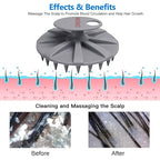 INNERNEED One-piece Scalp Massager Shampoo Brush, Wet & Dry Scalp Care Head - Image 3