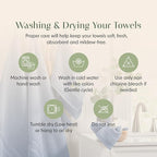 Springtree Home Luxury Bamboo Rayon Bath Towel Set of 4 | 35% Bamboo Rayon - Image 8