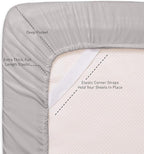 Twin XL Fitted Sheet Only with Full Elastic & Built in Corner Sheet Straps to - Image 2