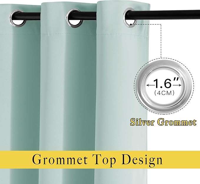 NICETOWN Light Reducing Grommet Curtains - Image 2