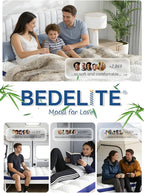 BEDELITE King Mattress Topper 3 Inch Thick Mattress Pad, Plush Pillow Top Bed - Image 7
