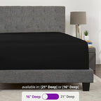 King Fitted Sheet King Size Fitted Sheet Only Deep Pocket – Real 16” Fitted Bed - Image 3