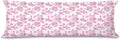 Pink Chinoiserie Golden Retriever Dog 20x54 Body Pillow Cover by Unknown