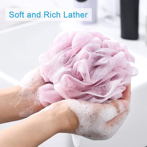 AmazerBath Loofah Sponge 60g/Piece, Exfoliating Bath Sponge Body Scrubber - Image 2