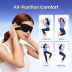 100 Packs Disposable Sleep Masks Bulk, Soft Eyemasks Adjustable - Image 7
