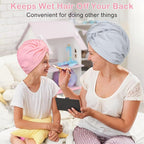 Basumee Microfiber Hair Towel Wrap - Image 5