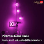 myCozyLite Pink Light Night Light Plug in, Home Decor, Dusk to Dawn Sensor - Image 3