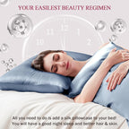 100% Silk Pillow Cases 2 Pack King Size Mulberry Silk Pillowcase Set of 2 - Image 3