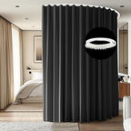 Room Divider Ceiling Mounted Curtains Track Sets Extra Wide Blackout Curtain by CBSROROHome