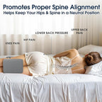 BlissTrends Memory Foam Knee Pillow, Knee Pillow - Image 5