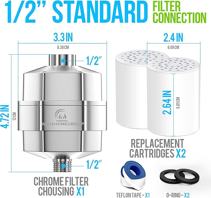 AquaHomeGroup 20 Stage Shower Filter - Image 5