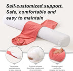 Body Pillow for Adults – Long Bolster Pillow for Bed, Round Cuddle Pillow - Image 4