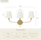 Bathroom Light Fixtures Over Mirror, 3 Light Vanity Light - Image 5