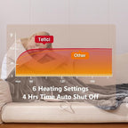 Tefici Electric Heated Blanket Throw, Super Cozy Soft 2-Layer Flannel 50" x 60" - Image 4