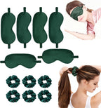 12Pcs Silk Sleep Masks Satin Eye Mask Silky Eyes Cover Blindfold Eyeshade Hair - Image 4