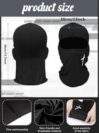 SATINIOR 6 Pcs Ski Mask Cover Balaclava Full Face Mask Summer Face Cover UV - Image 2