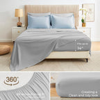 Sasttie King Size Comforter Set, 7 Pieces Bed in a Bag King, Complete Bedding - Image 4