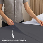 GOLD TEXTILES Queen Flat Sheet 24 Pack – Brushed Microfiber Top Sheets - Image 3