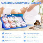 Shower Steamers 8 Pack Set Shower Bombs Tablets in Blue Box - Image 5