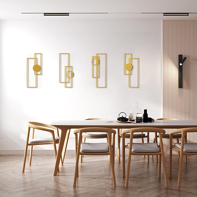 Art3d Metal Wall art, 4 Pieces Abstract Wall Decor - Image 2
