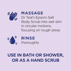 Dr Teal's Pure Epsom Salt Body Scrub, Soothe & Sleep - Image 3