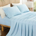 Queen Sheet Set 4 Pieces 16'' Deep Pocket Fitted Sheets Soft Breathable by Dreava
