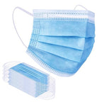 Borje Blue Disposable Face Mask 100 Pcs Blue Face Masks 3 Ply Protection Masks by Borje