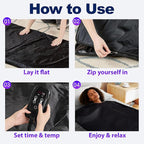 Sauna Blanket for Home, Portable Full Body Heating Wrap - Image 6